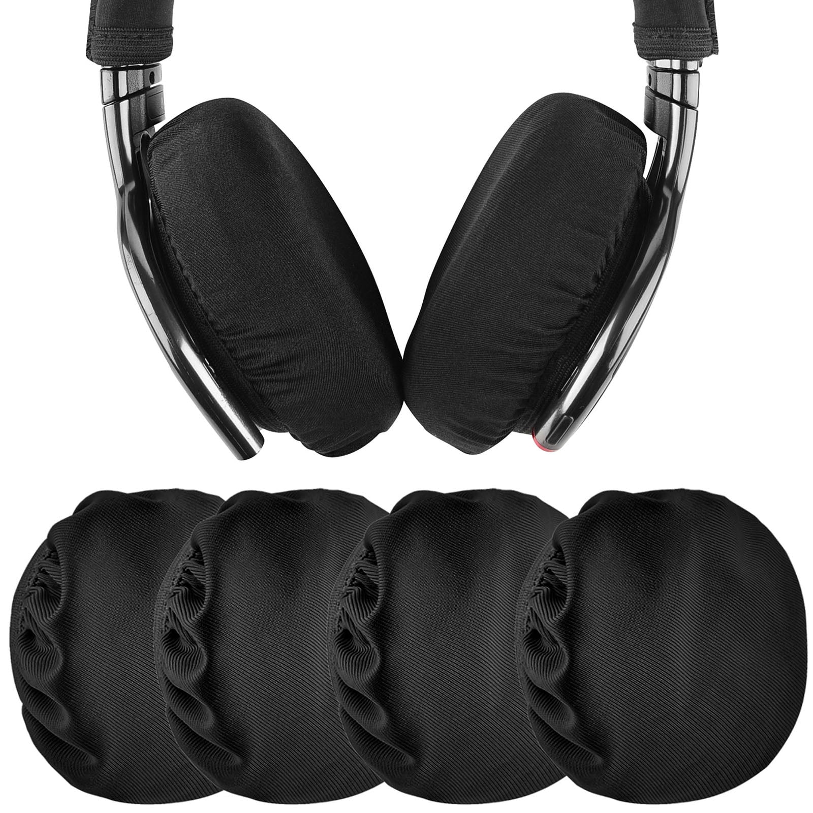 Zinniaya Oval Earphone Ear Cushion Headset Earmuffs Leather Headphone Covers Earpads Ear Pads Ear Cups Replacement Cover Sponge Case 