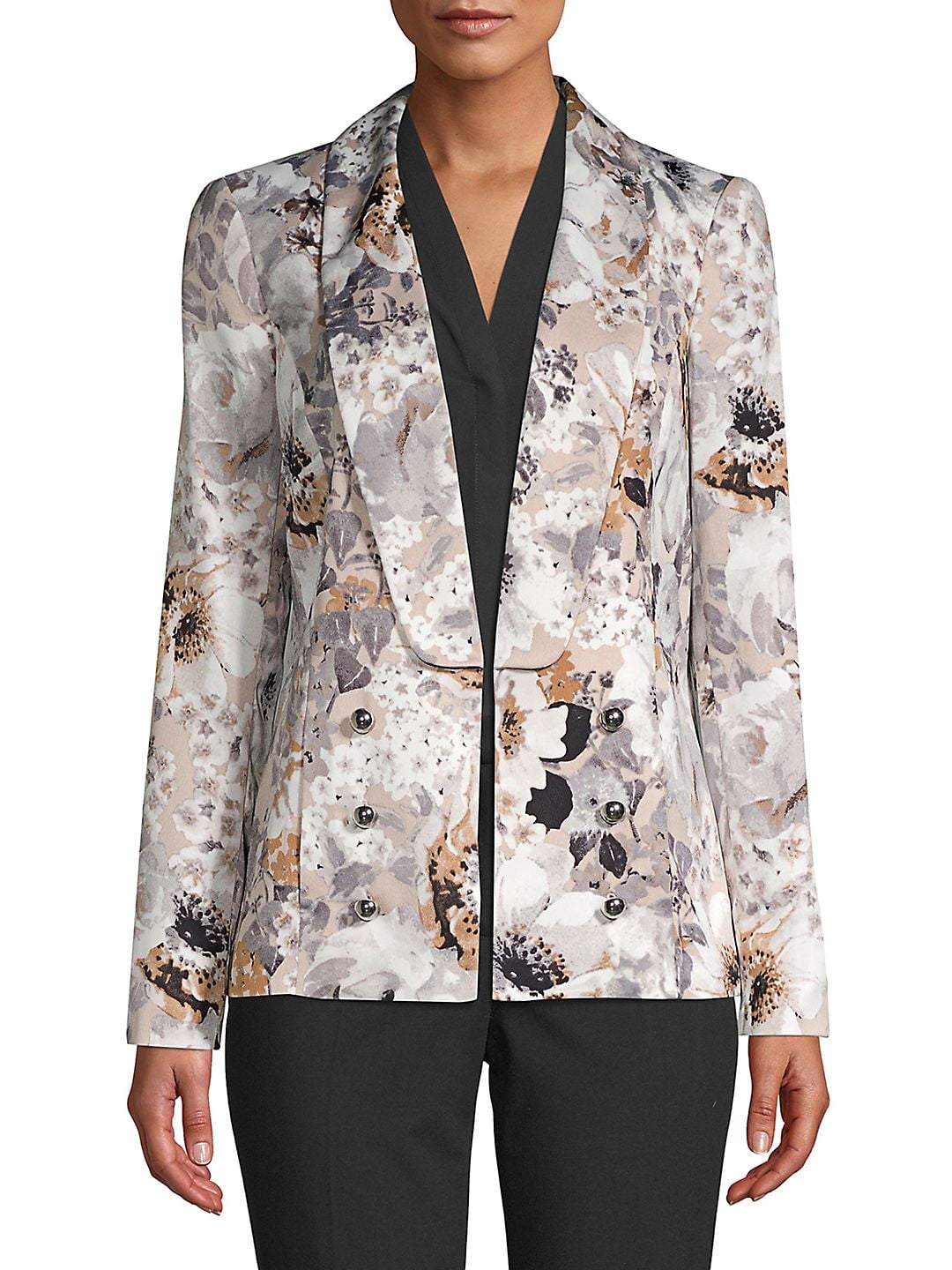 calvin klein floral blazer