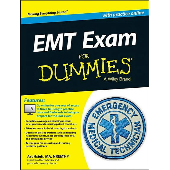 EMT Exam for Dummies with Online Practice, (Paperback)