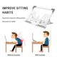 thumbnail image 4 of Soporte plegable Pisexur para portátiles y tabletas, ajustable, universal para equipos de menos de 17 pulgadas, elevable y con disipación de calor, ideal para niños y organizador de electrónica., 4 of 9