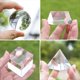 thumbnail image 4 of Juego de 4 prismas de cristal óptico K9 para fotografía, que incluye esfera, cubo, prisma triangular y pirámide. Accesorio didáctico., 4 of 4