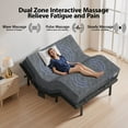 thumbnail image 3 of CHITOOMA Queen Electric Adjustable Bed Frame with 12 Inch Gel Memory Foam Mattress, Massage with 4 Modes & 3 Intensities,Wireless Remote,Zero Gravity,4 USB Ports & Under-Bed Nightlight,Easy Assembly, 3 of 14