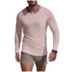 thumbnail image 2 of pstuiky camisa de manga larga para hombre, Camiseta deportiva de manga larga con cuello redondo y bolsillo informal de colores sólidos para hombre camisetas de hombre l, 2 of 6