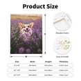 thumbnail image 2 of Sikiie Dog in Lavender Flowers Print Canvas Decorative Hanging Painting, Anti-shrinkage Hanging Frame, Suitable for Home, Office Wall Decorations, 2 of 6