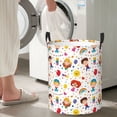 thumbnail image 4 of Lsque Childrens Party pattern Laundry Hamper Basket, Tall Woven Rope Hamper Basket for Clothes, Lightweight Storage Basket, Collapsible Waterproof-Small, 4 of 8