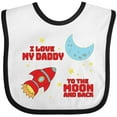 thumbnail image 3 of Inktastic I Love My Daddy to the Moon and Back Boys or Girls Baby Bib, 3 of 4