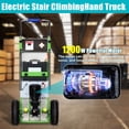 thumbnail image 3 of RXFSP 880LB Capacity Electric Stair Climbing Hand Truck - Heavy-Duty Motorized Dolly for Straight & Curved Stairs(Black), 3 of 13