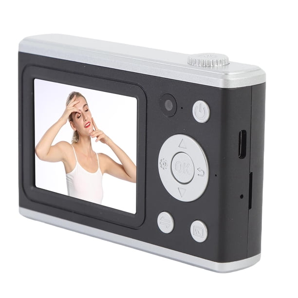 Cámara Digital, 64MP Dual Lente 1080p HD Con Luz LED Y Espejo Selfie, Estilo Minimalista Para La Fotografía Para Adolescentes Para Principiantes