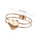 thumbnail image 3 of Pulsera abierta en forma de corazón Wmkox8yii Pulsera de corazón de amor brillante Fajkfhkj5541, 3 of 7