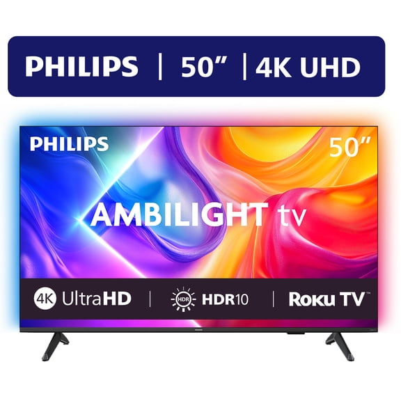 Philips 50" Class 4K UHD Ambilight Roku Smart TV (50PUL7875/F7)