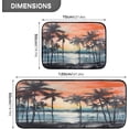 thumbnail image 3 of Kitchen Rug Set of 2, Palm Tree Cushioned Anti-Fatigue Kitchen Mat Non Slip Washable Floor Mat Comfort Standing Mats for Office, Home, Laundry Room Home Decor Gifts, 3 of 7