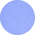 thumbnail image 1 of Ahgly Company Machine Washable Indoor Round Abstract Blue Contemporary Area Rugs, 3' Round, 1 of 4