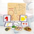 thumbnail image 3 of Puzzle Matrix Montessori Zulema de Madera para crear figuras y formas 21x21x1.5cm Geoplano Montessori, 3 of 8