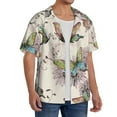thumbnail image 2 of Kdxio Men'S Hawaiian Shirt For Men Short Sleeve Shirt Flying Butterflies Summer Casual Holiday Beach Button Down T-Shirts, 2 of 5