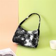 thumbnail image 3 of Vintage Tie Dye Underarm Bag Portable Women Denim Bolso de hombro (Negro) Likrtyny multifunción de oficina, 3 of 4