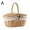 A, variant on Handmade Wicker Basket with Handle,Wicker Camping Picnic Basket with Lid Hot W6