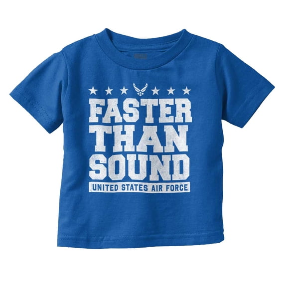 US Air Force USAF Faster Than Sound Toddler Boy Girl T Shirt Infant Toddler Brisco Brands 6M