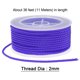 thumbnail image 2 of Hilo de Nylon Unique Bargains Cordel Rebordear 2mm Extrafuerte Trenzado azul 11M/36 pies, 2 of 7