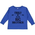 thumbnail image 3 of Inktastic Finally I'm the Big Brother Boys Long Sleeve Toddler T-Shirt, 3 of 5