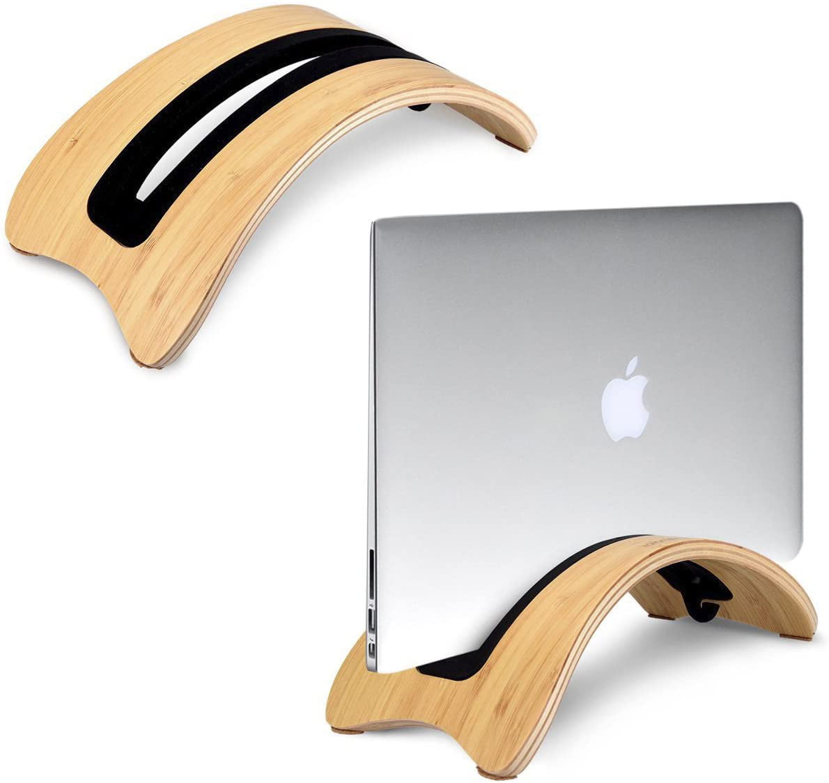 SamDi Wooden Walnut Desk Holder Stand Display Dock For Macbook Air Pro Retina 