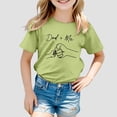 thumbnail image 2 of Toddler Girl Shirts 6T Girls Cartoon Print Fashion Round Collar Loose Hugh Leisure T Shirt With Short Sleeves Clothes For Girls Size Green,3-4 Years, 2 of 4