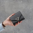 thumbnail image 4 of Monedero de mujer de 2 piezas, compacto delgado de moda, soporte corto de corazón plegable, bolsa organizadora de rosa Yinane monedero mujer, 4 of 8