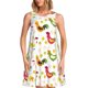 thumbnail image 1 of Disketp Chickens A para Vestido sin Mangas para Mujeres, Vestidos de Verano para Mujeres, Casual y Holgado para la Playa, 1 of 7