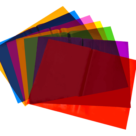 CCOCC 3Pcs Cellophane Bags,Rainbow Light Effects Cellophane Wrap,Eco-Friendly Natural Fibers Soft Smooth Paper for Crafting Cellophane Gift Bags,Multicolor