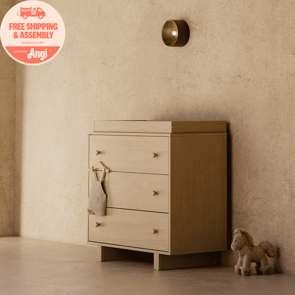 Storkcraft Texas 3 Drawer Chest with Removable Infant Changing Topper, Driftwood