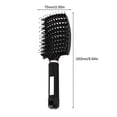 thumbnail image 2 of Cepillo desenredante curvo ventilado para cabello grueso con cerdas de nailon y mango antideslizante., 2 of 5