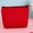 Red, variant on Solid Color Gift Clutch bag Women Pouch Key Storage Bag Zipper Canvas Coin Purse Money bag Wallet Handbag BLACK