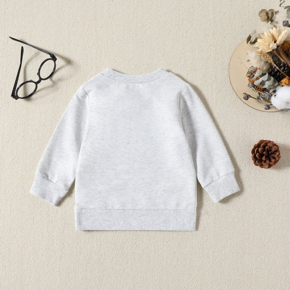 Vedolay Boy's 2023 Hoodies Toddler Boys Long Sleeved Winter Color Blocking Sweater Casual Round Neck Tops,Gray 6-9 Months