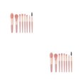 thumbnail image 4 of Minnieouse 8 Pieces/Set Facial Makeup Brush Eye Eyebrow Portable Blush Up Tools Shadow Foundation Cosmetics Brushes Powder Make 2piezas, 4 of 6