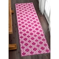 thumbnail image 4 of Well Woven StarBright Calipso Modern Trellis Kids Runner Rug, Pink, 2' x 7'3", 4 of 5