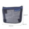 thumbnail image 2 of Unique Bargains 1Pc Lightweight Three-Dimensional Triangular Mesh Makeup Bag for Business Travel Nylon Blue, 2 of 6