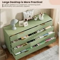 thumbnail image 4 of GarveeHome 8 Drawer Dresser for Bedroom, Modern Fluted Nightstand with Deep Drawers, Wooden Organizer, for Living Room/Kids Room, Green, 4 of 8