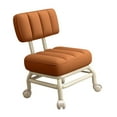 thumbnail image 4 of Low Square Rolling Stool Pedicure Stool Pulley Stool Roller Seat Short Stool for Orange, 4 of 9