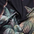 thumbnail image 3 of Camisas De Lino Para Hombre Camisas florales hawaianas para hombre, con botones, para vacaciones tropicales, playa, trajes de verano (Black, M), 3 of 6