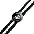 thumbnail image 2 of United States Marine Corps USMC White Black Officially Licensed Western Southwest Cowboy Necktie Bow Bolo Tie, 2 of 4