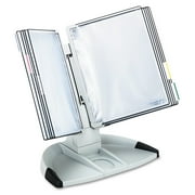 DJOIS Modular Desktop Reference and Display System, 10 Pockets, Gray (TD271)