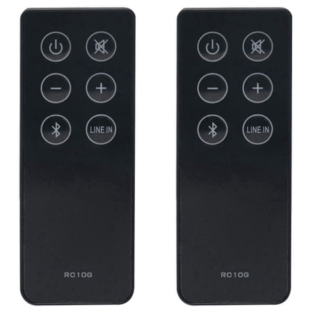 2X New RC10G Remote Control Replacement for RC10G Bookshelf Speakers R1700BT R1700Bt Remote Control