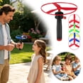 thumbnail image 4 of Outdoor Interactive Flying Saucer Toy with Pull String and 10cm Propeller for Games, 4 of 7