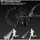 thumbnail image 4 of Headlamp Rechargeable LED Headlamp for Adults, 90,000 Lumens Super Bright 90 Adjustable Headlamp 4 Modes IPX5 Waterproof USB Rechargeable Headlamp, 4 of 5