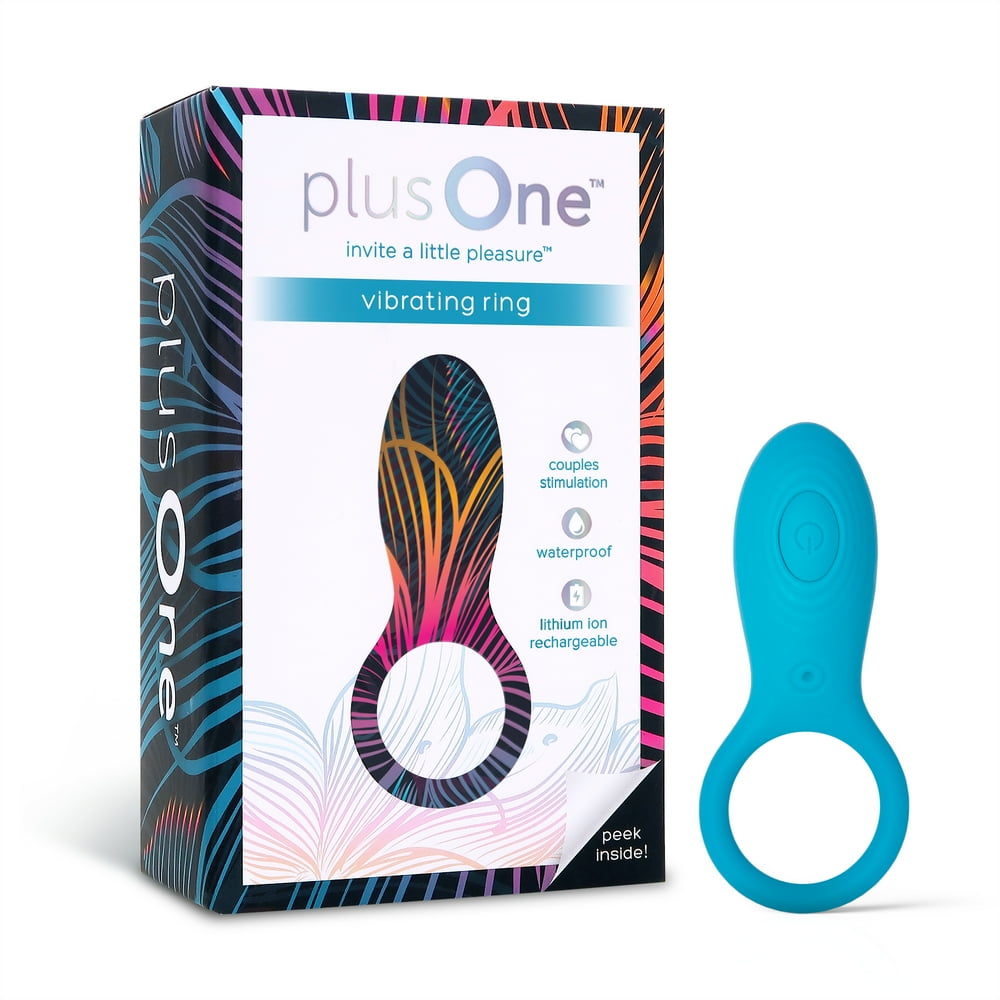 plusOne Vibrating Ring Massager, 1.1 Oz.