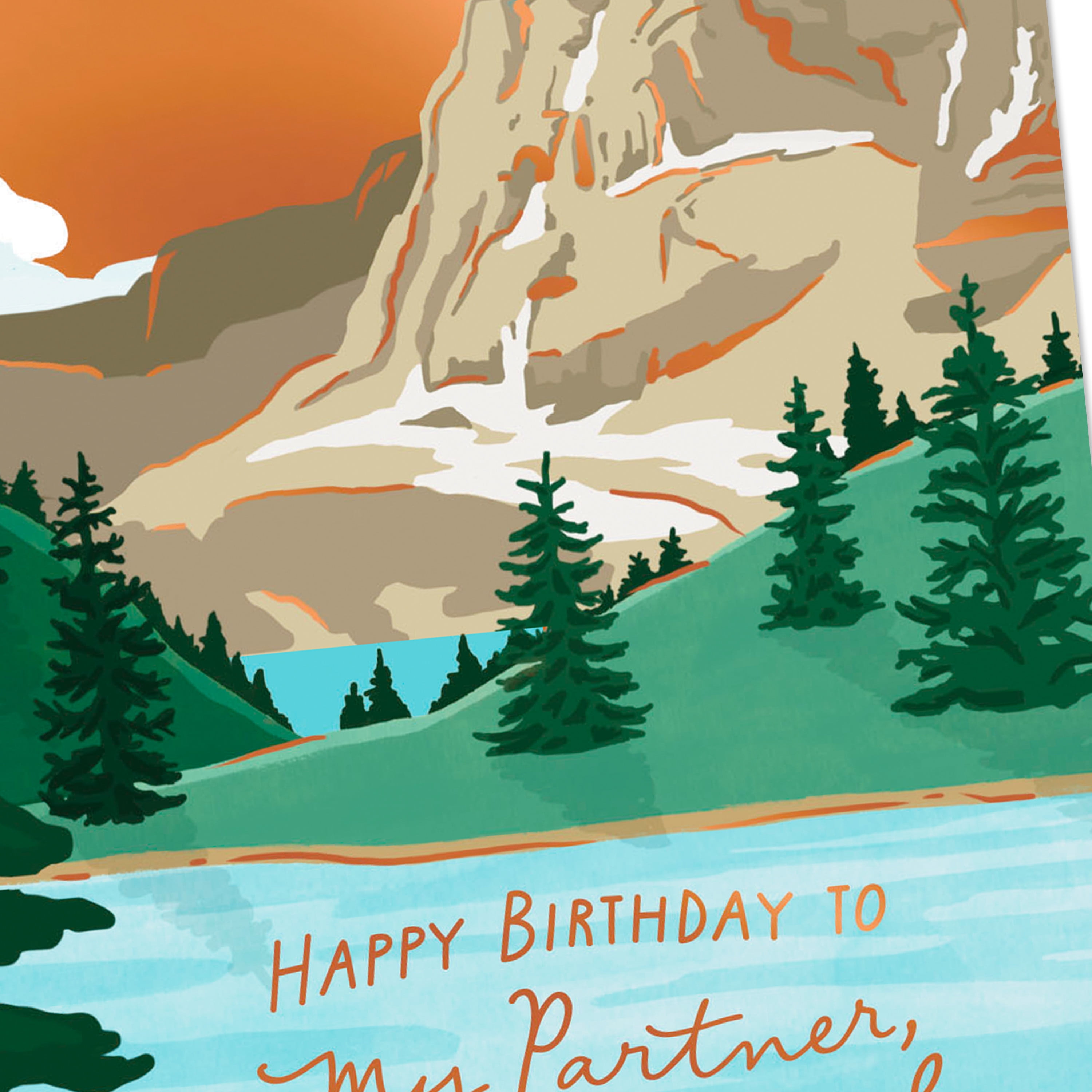 Hallmark Gift Card Greeting Romantic Birthday Card for Husband, Wife, Partner (My Partner, My Love)