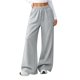 thumbnail image 5 of Neewe Classic Sweatpants for Women Casual Straight Pants High Waist Drawstring Sweatpants Baggy Athletic Trousers with Back Pockets, 5 of 7