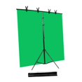 thumbnail image 3 of Fondo de pantalla verde Soporte de fondo Fácil instalación Accesorio práctico Soporte de fondo portátil para reuniones en línea Estilo B, 3 of 8