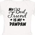 thumbnail image 4 of Inktastic My Best Friend is My Pawpaw with Hearts Boys or Girls Long Sleeve Baby Bodysuit, 4 of 5