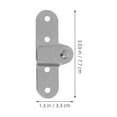 thumbnail image 2 of SEWCHICS Hinge Silver Iron 4Pcs 3.03X1.30X0.12in, 2 of 8