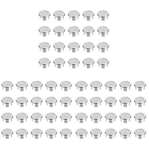 3 Pieces Overflow Drain Cover Ceramic Basin Rings Bathtub Strainer Silver